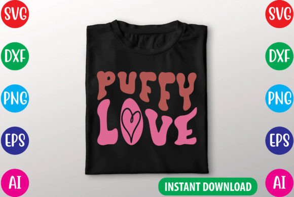 Puffy Love SVG: Graphics for Freebies
